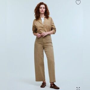 NWT Madewell Curvy Emmett Wide-Leg Crop Pant — Welt Pocket Edition